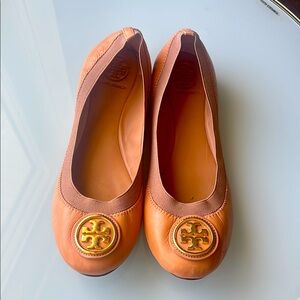 Tory Burch Orange Ballet Flats